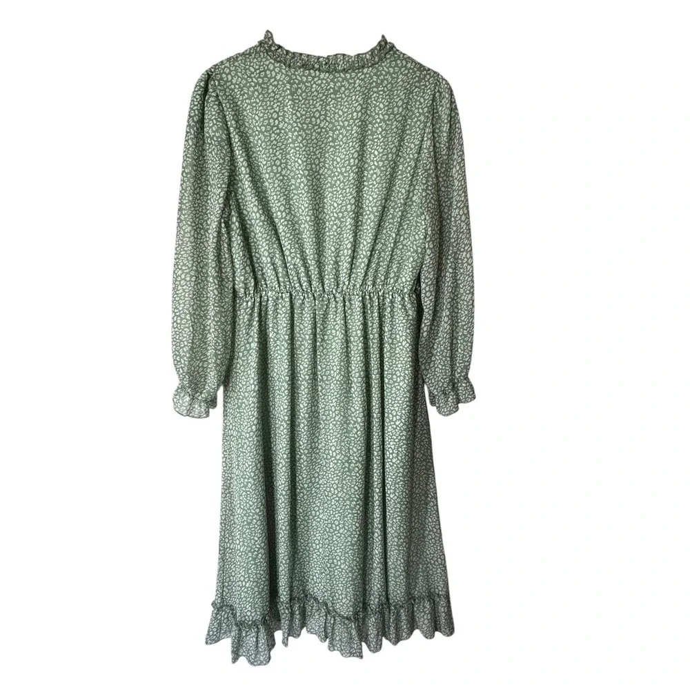 Sign Here Signature Dress Women's Large Floral Tired‎ Maxi Cottagecore Prairie - Picture 2 of 7